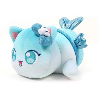 Aphmau Meows Jouet en Peluche Chat Doux Meemeow Peluche Chat Donut Rempli Kawaii Frites Cheeseburger Poupée Alimentaire Cadeaux de Noël white