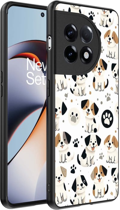 Smartphonica Telefoonhoesje Geschikt voor OnePlus 11R met honden opdruk - TPU backcover case dog design geschikt voor OnePlus 11R