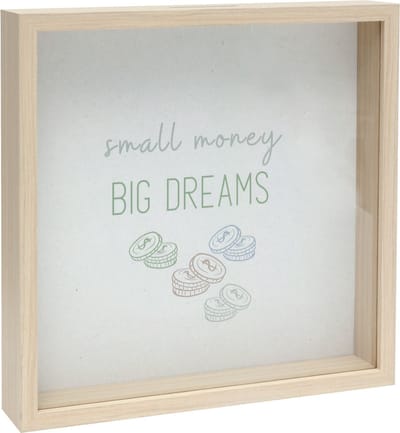 Deknudt Frames spaarpot S68VD1 E - naturel houtkleur - voor foto 18x18