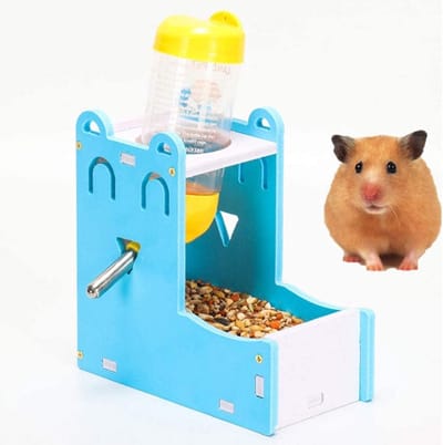 Dailygoody - Voerbak voor Hamsters - 2-in-1 Voer- en Drinkbak - Duurzaam - Geschikt voor Ratten en Hamsters - Ideaal voor alle levensfasen
