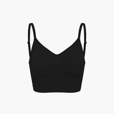 cfab - Comfort Bralette - Zwart - 3XL - BH Zonder Beugel Voorgevormd - Ondergoed - Naadlos