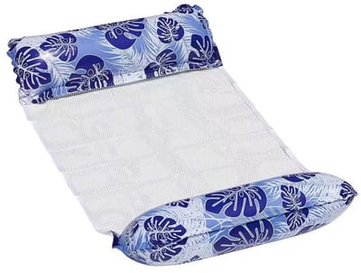 Luchtbed-luchtmatras-luchtbed-Waterhangmat Zwembad -4-in-1 Opblaasbare Zwembadstoel voor Volwassenen - XL Formaat 127x70cm - Versterkt PVC -Donkerblauw - Comfortabele Pool Float voor Vakantie en Strand