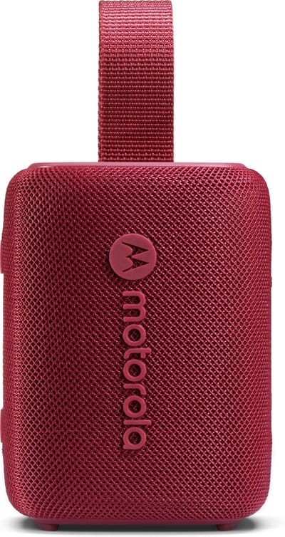 Motorola Sound - ROKR 300 Bluetooth 5.3-luidspreker – 7W draagbare draadloze luidspreker – compacte IP67 water- en stofbestendige luidspreker – 12 uur speeltijd, rood