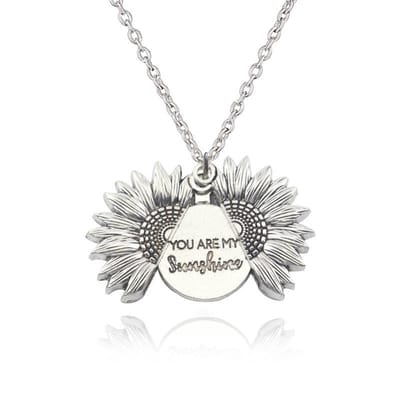 Lumici® | Sunshine Ketting - Zonnestraal Ketting - You Are My Sunshine - Jij Bent Mijn Zonnestraal - Straal - Sun - Shine - Zon - Licht - Bedankt - Bedankje - Cadeau Voor Vrouwen - Moederdag Cadeau - Valentijn - Liefde - Verrassing - Goud & Zilver