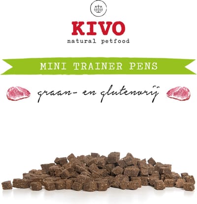 Kivo Petfood Hondensnack Mini Trainer Pens 2 zakken x 175 gram - Graanvrij en Glutenvrij