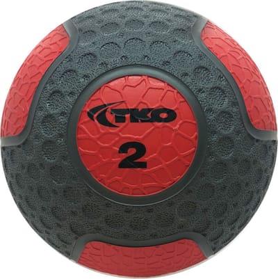 Medicijnbal - 2KG - grijs/rood | TKO Europe