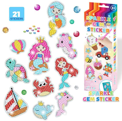 Stickers - 02 - Zeemeerminnen - voor kinderen - diamond painting - compleet pakket - Diamond painting by Wietske