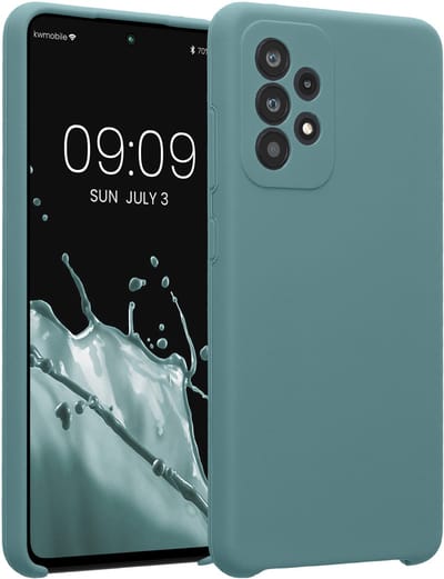 kwmobile telefoonhoesje geschikt voor Samsung Galaxy A52 / A52 5G / A52s 5G - TPU backcover met siliconen coating - Smartphone case in Arctische nacht