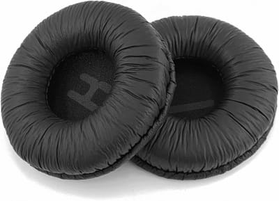 Comfortabele Oorkussens voor Draadloze Hoofdtelefoons, PU Leer, Geheugenfoam, Geluidsisolatie, Zwart, 1 Paar