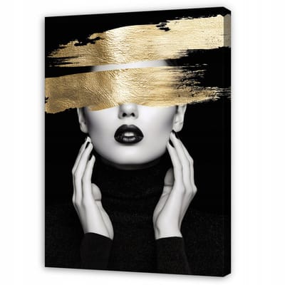 WALLARENA - Schilderij op Canvas 70x100 cm - Schilderijen - Canvas schilderij - Vrouw motif - Voor de slaapkamer van de salon - Op het doek
