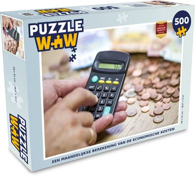 Puzzel Een maandelijkse berekening van de economische kosten - Legpuzzel - Puzzel 500 stukjes