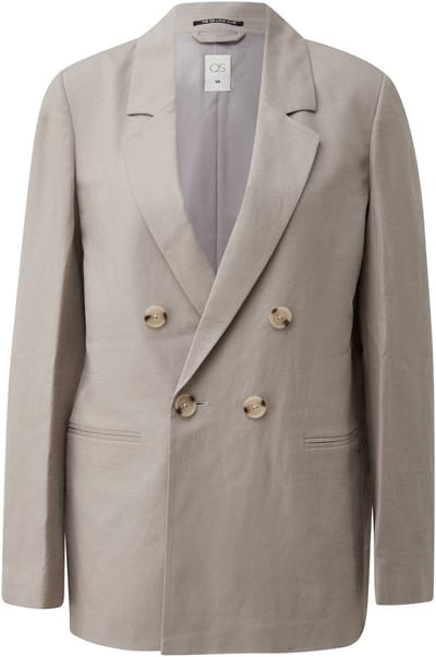 Vrouwen linnenmix blazer QS