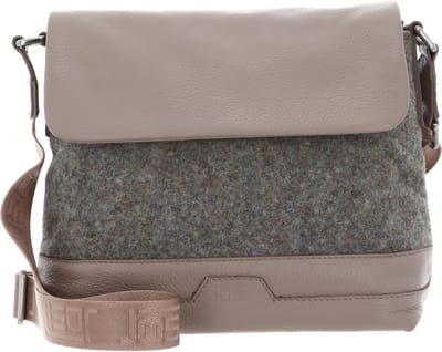 JOST Schoudertas Farum Shoulderbag with Flap Melange Taupe