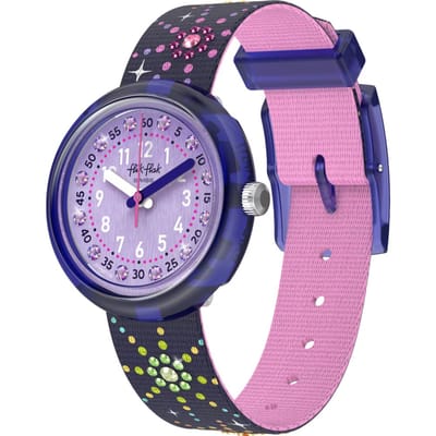 Montre Enfant Flik Flak PARTY FINALE FPNP178 Violet Fille pink