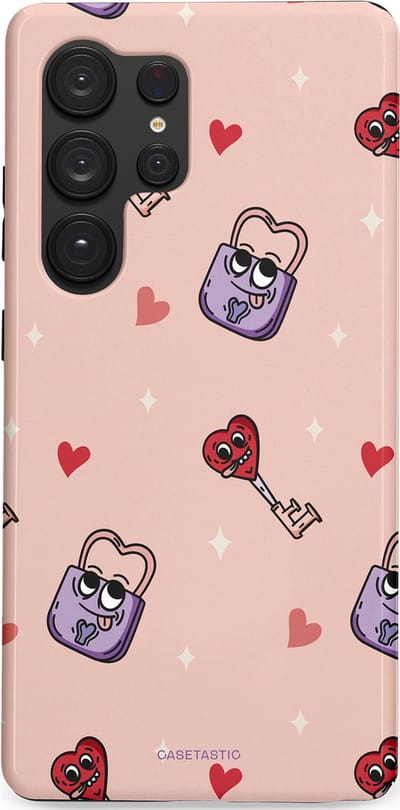 Casetastic Hoesje Geschikt voor Samsung S25 Ultra - Stijlvolle Beschermende Duo-layer Case - Jij bent mijn match