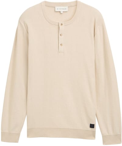 Tom Tailor Gebreide Henley-trui
