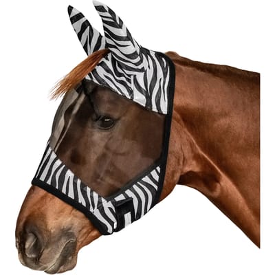 Anti-vliegenmasker voor paarden Waldhausen Zebra