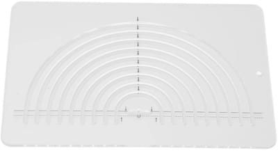 Dailygoods- Patchwork Ruler - Cirkel Snijliniaal - Positioneringsliniaal - Acryl Halve Cirkel - Naai/Quilt Ruler - Schaalverdeling - Quiltruler