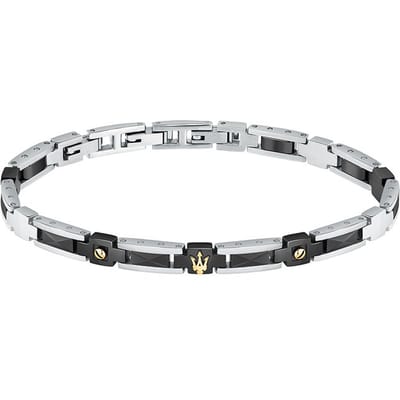 Maserati heren armband roestvrij staal, keramiek One Size 88826965
