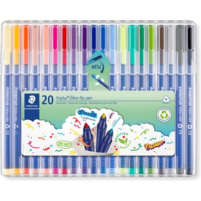 Kleurstift Staedtler 323 Triplus color à 20 kleuren