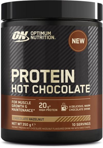 Optimum Nutrition Protein Hot Chocolate Whey Protein - Chocomel Hazelnut Proteine Poeder - Eiwitshake - 350 gram (10 doseringen)