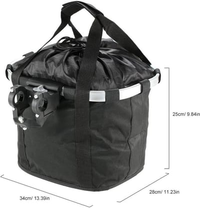 JCP® Fietsmand Hond - Hondenmand Fiets - Fietsmand Hond Voorop - Zwart - 34cm x 27cm x 25cm