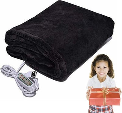 Verwarmde Poncho Deken - Draagbare Verwarming - Buitenactiviteiten - USB Aangedreven - 81 x 46 cm - Grijs