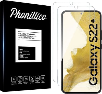Screenprotector voor Samsung Galaxy S22 Plus - 2 stuks Beschermglas van glas Transparante glazen schermbeschermfolie
