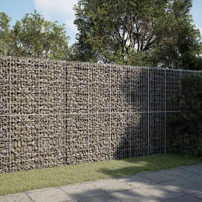 vidaXL - Schanskorf - 300x50x200 - cm - gegalvaniseerd - ijzer - zilverkleurig