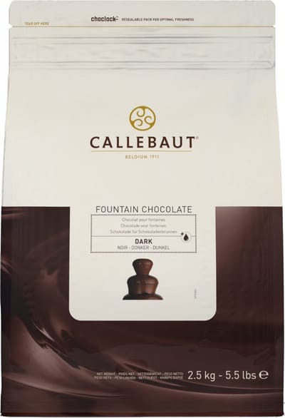 Callebaut Fountain chocolate Dark voor fonteinen - Zak 2,5 kilo