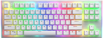 HATOR Gravity X TKL toetsenbord Gamen USB QWERTY Amerikaans Engels Wit