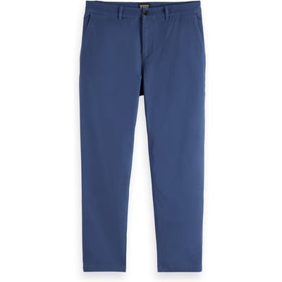 Scotch & Soda Drift - Washed Cotton Blend Chino Insignia Blue Taglia: W36L30 | Pantaloni chino Outlet | Uomo | Blu