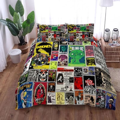 Retro Jaren 80 Punk Memory Dekbedovertrek Set King Queen Double Full Twin Single Maat Beddengoed Set 210x210cm