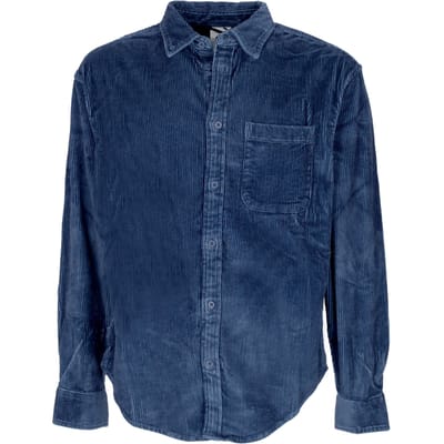 Herenoverhemd met lange mouwen Vet corduroy overhemd Moonlit Ocean