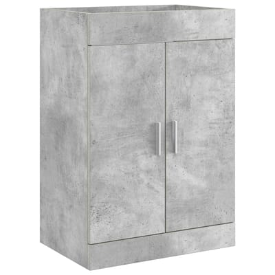 vidaXL - Badkamer - Onder - Het - Wastafel - Kast - Betongrijs - 56 - x - 37,5 - x - 81 - cm