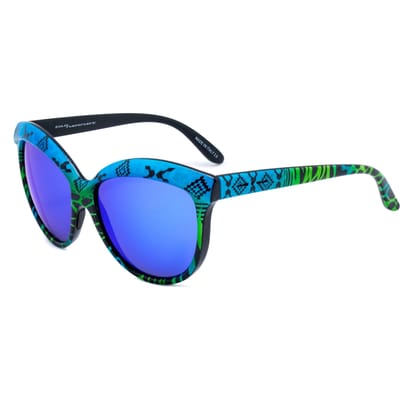 Lunettes ITALIA INDEPENDENT 0092INX033000. Lunettes de soleil, Couleur noir bleu vert. Femme.