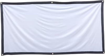 Projectiescherm - Beamerdoek Opvouwbaar - Thuisbioscoop Presentatie - Kreukvrij Polyester - 134x75cm - Grijs