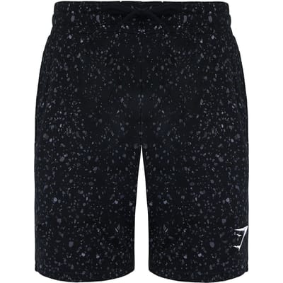 Gymshark Micro Print Heren Zwarte Shorts