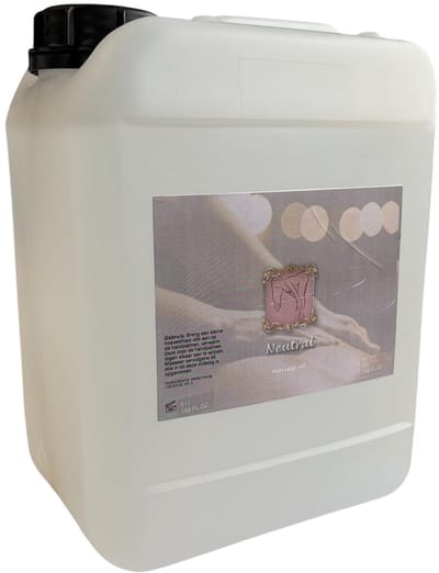 Body Massage olie Neutraal - 5 Liter - Neutrale Massageolie - Voor elk huidtype - Parabeenvrij