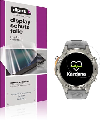 dipos – 6x Beschermfolie geschikt voor Kardena Care GPS | Krasbestendige & heldere Screenprotector Ultra-Thin