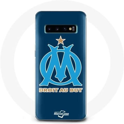 Coque pour Samsung Galaxy S10 Edge Olympique de marseille OM logo bleu
