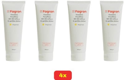 4x - Fagron Vaseline Paraffine 60-80 mPa.s in gelijke delen - Voordeelverpakking!
