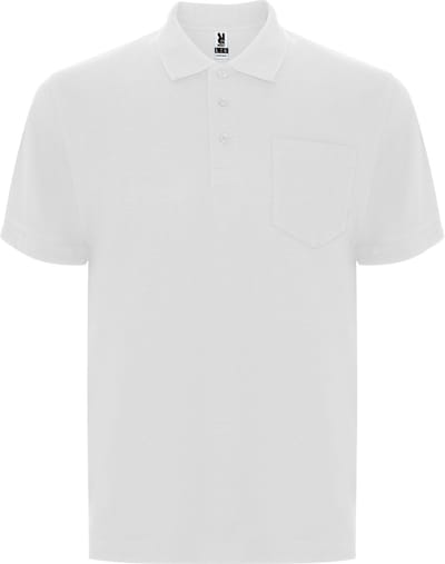 Heren Poloshirt met borstzak model Centauro merk Roly 190 grm maat 3XL Wit