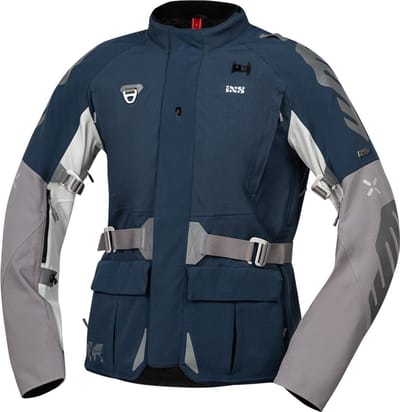 IXS Venture-GTX 1.0 Waterdichte Blauw Grijs Textiele Motorjas - Jas