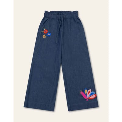 Oilily Poodle Broek- maat140/10yr Ultramarine