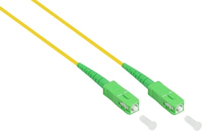 Alcasa LW-S907SASA InfiniBand en Glasvezelkabel 7,5 m SC FTTH Geel
