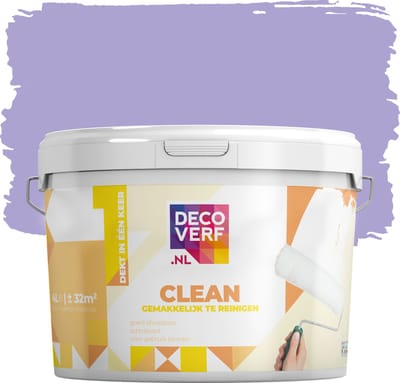 Decoverf clean muurverf lila, 4L