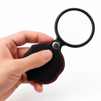Pocket handloep – Vergrootglas – Loep - Lees vergrootglas – Leesloep - Zakloep - Pocket vergrootglas – LOUZIR