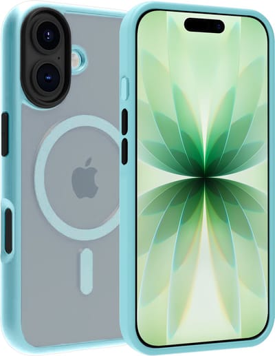 Hoesje Geschikt voor Apple iPhone 17 - Magsafe Compatible - Sterk & Shockproof - Back Cover - Shock Proof Case - Telefoon Hoes Shockproof - Lichtblauw