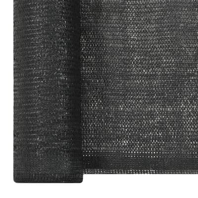 vidaXL Privacynet 2x10 m HDPE zwart